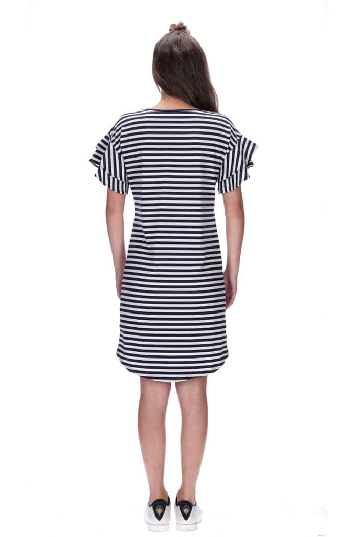 Alyssa Dress Navy Stripe 4