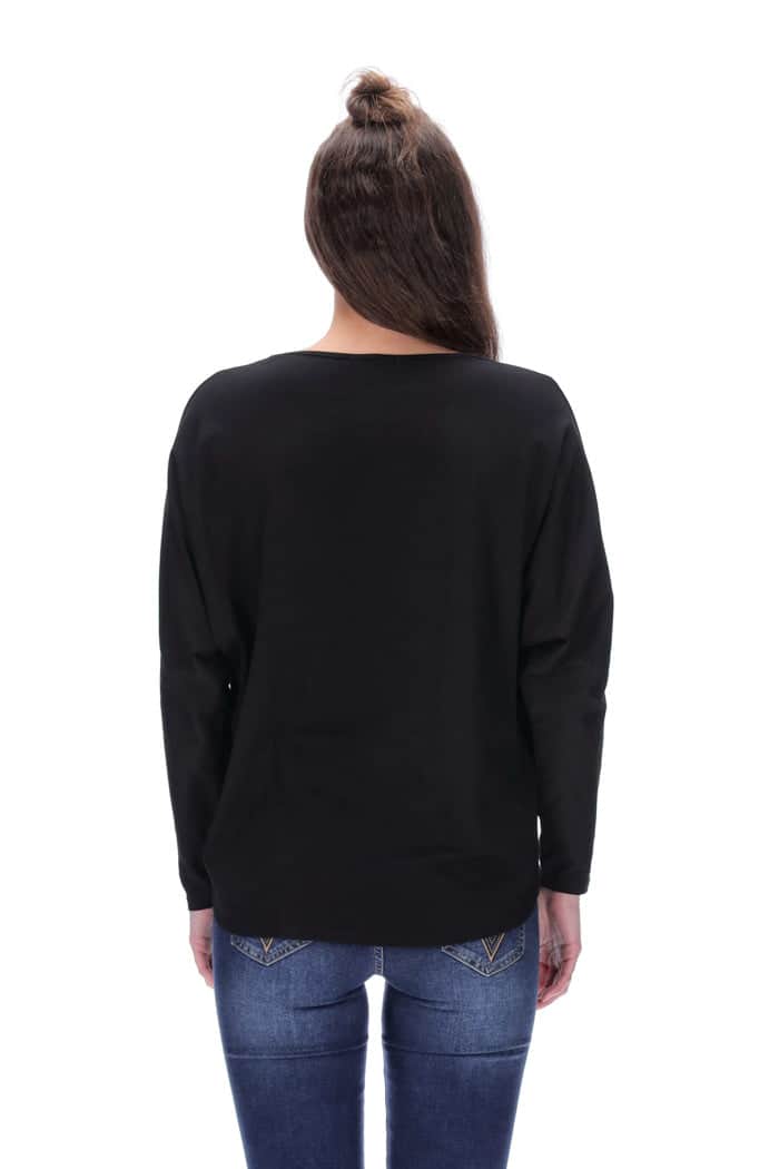 Amber Long Sleeve Top Black 4