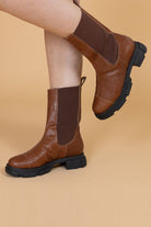 brown chelsea boots
