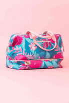 floral duffle overnight bag