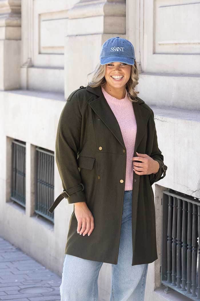 trench khaki coat