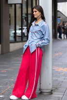 watermelon red trackpant