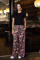 camo pink trackpant