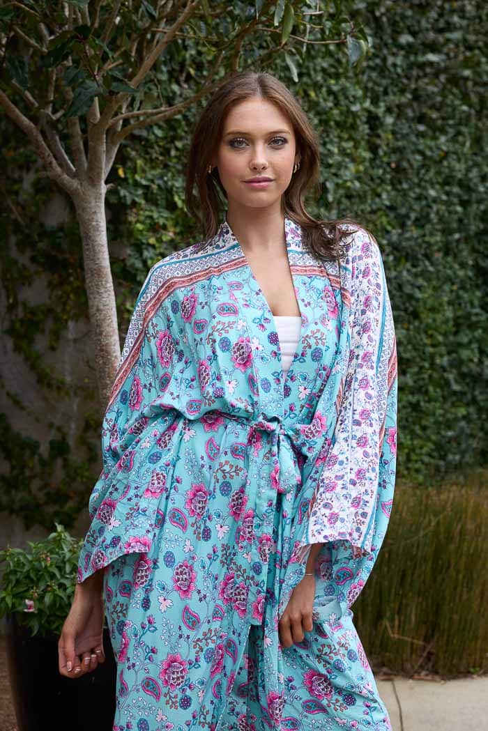 Nova Kimono Blue Boho Augustine Nova Kimono Blue Boho Augustine