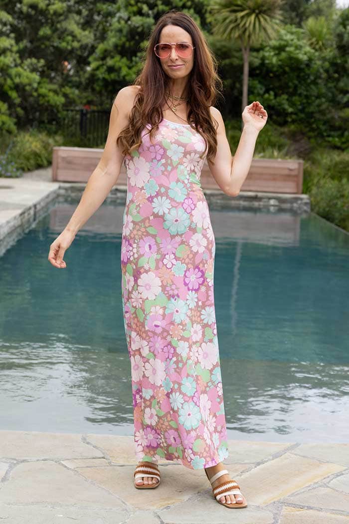 Ruby Singlet Dress Retro Print Augustine Ruby Singlet Dress Retro Print Augustine