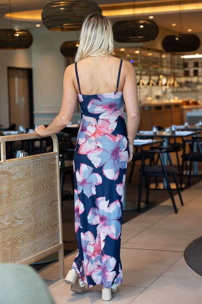 Chloe Maxi Dress Navy 3