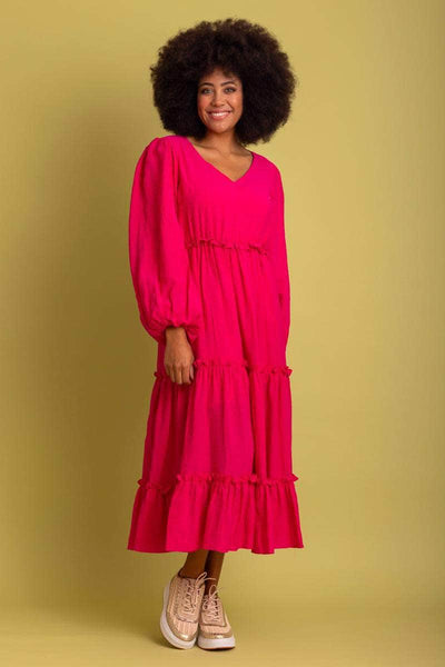 Christine Maxi Dress Hot Pink – Augustine