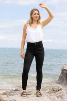 black skinny jeans tall