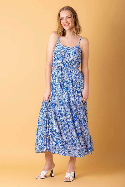 cosmos maxi dress Cosmos Maxi Dress Blue – Augustine
