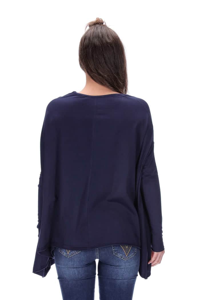 Emma Long Sleeve Top Navy 4