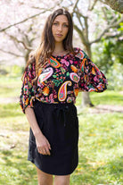 black paisley top sleeves