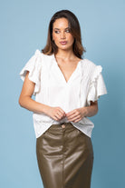white blouse pintuck