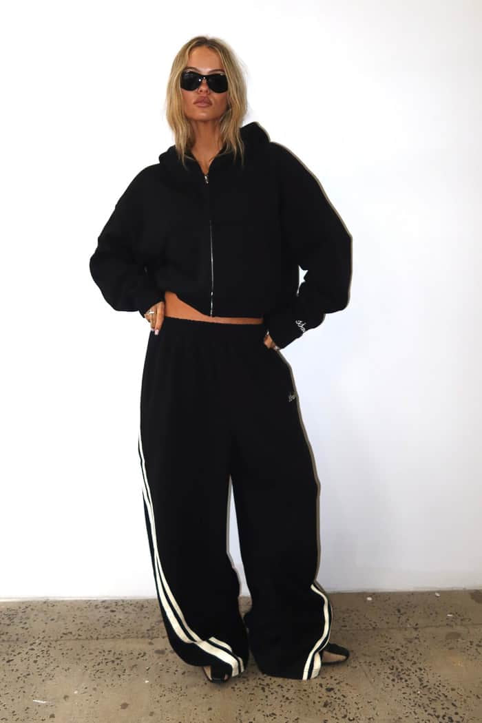 SŚAINT Barrel Track Pant Black Butter