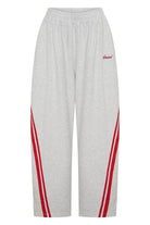 SŚAINT Barrel Track Pant Grey Red