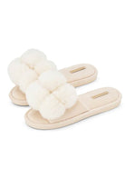 Annabel Trends Pom Pom slippers Cosy Luxe S/M Ivory