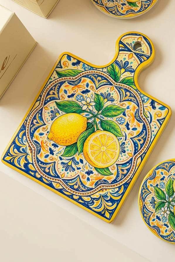 Le Forge Lemon Chopping Board Yellow