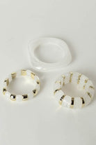 Le Forge Bernie Bangles Set White