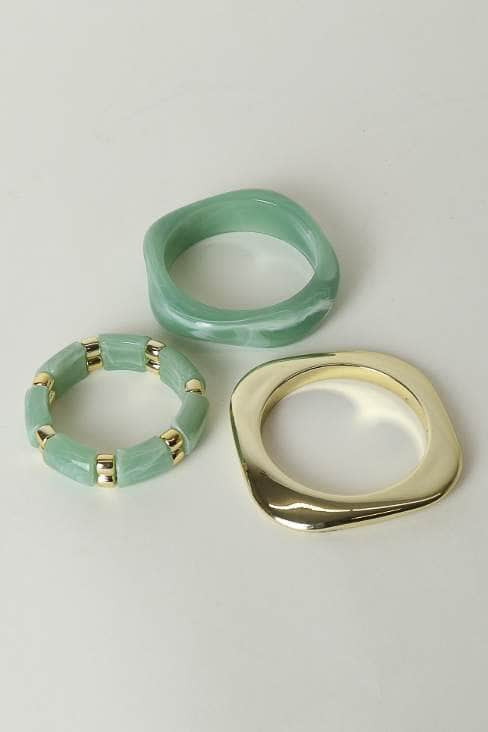 Le Forge Bettina Bangles Set Jade