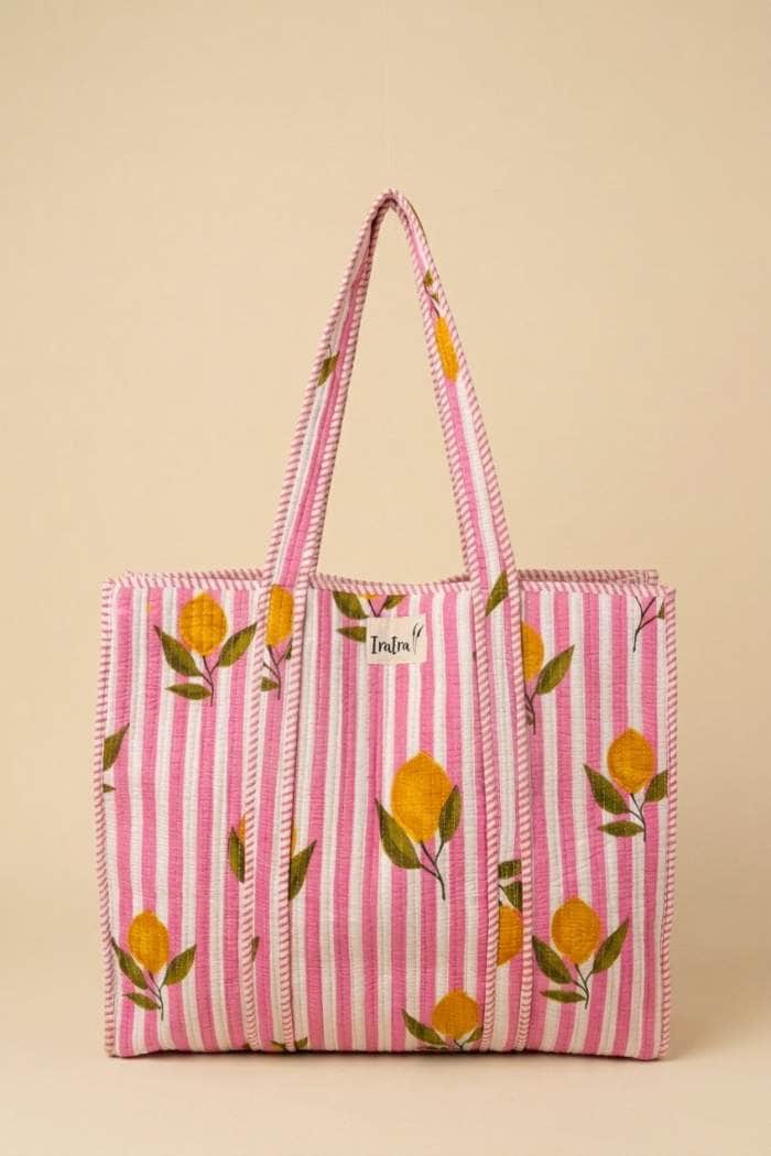 Ira Ira Lemon Tote Bag Pink