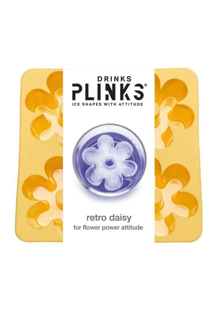 Drinks Plinks Ice Cube Tray Retro Daisy Yellow
