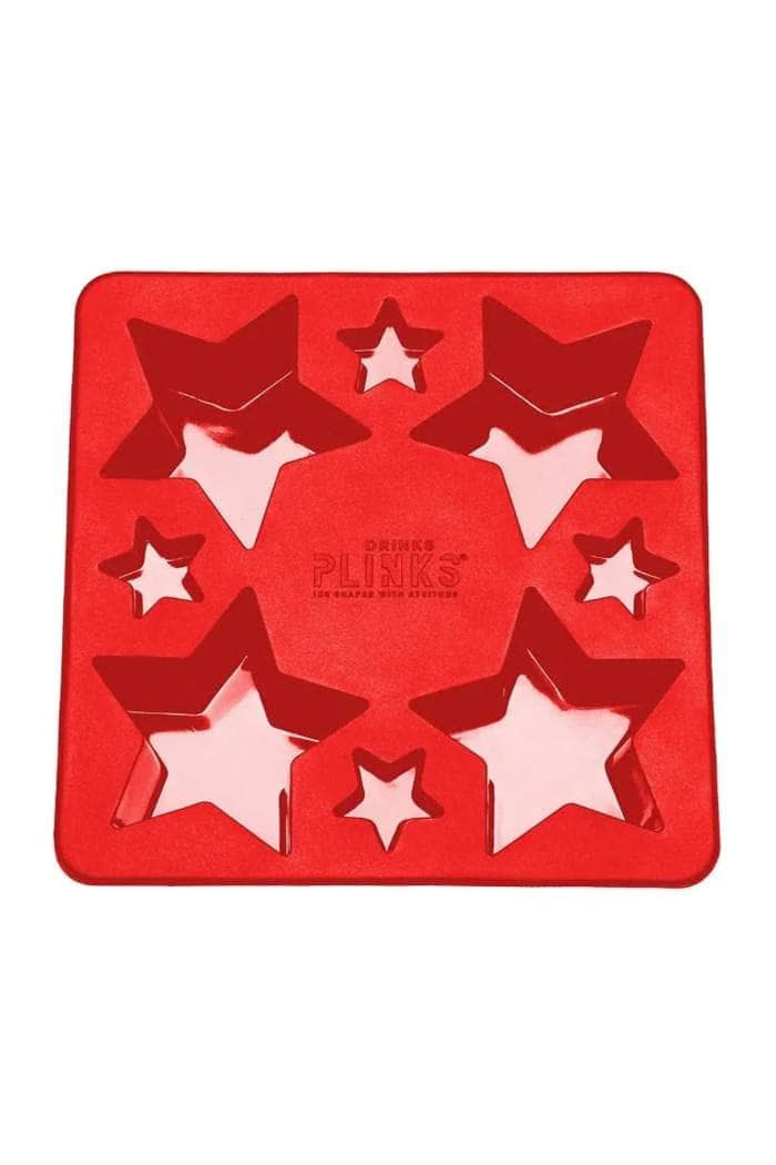 Drinks Plinks Ice Cube Tray Super Stars Red 2