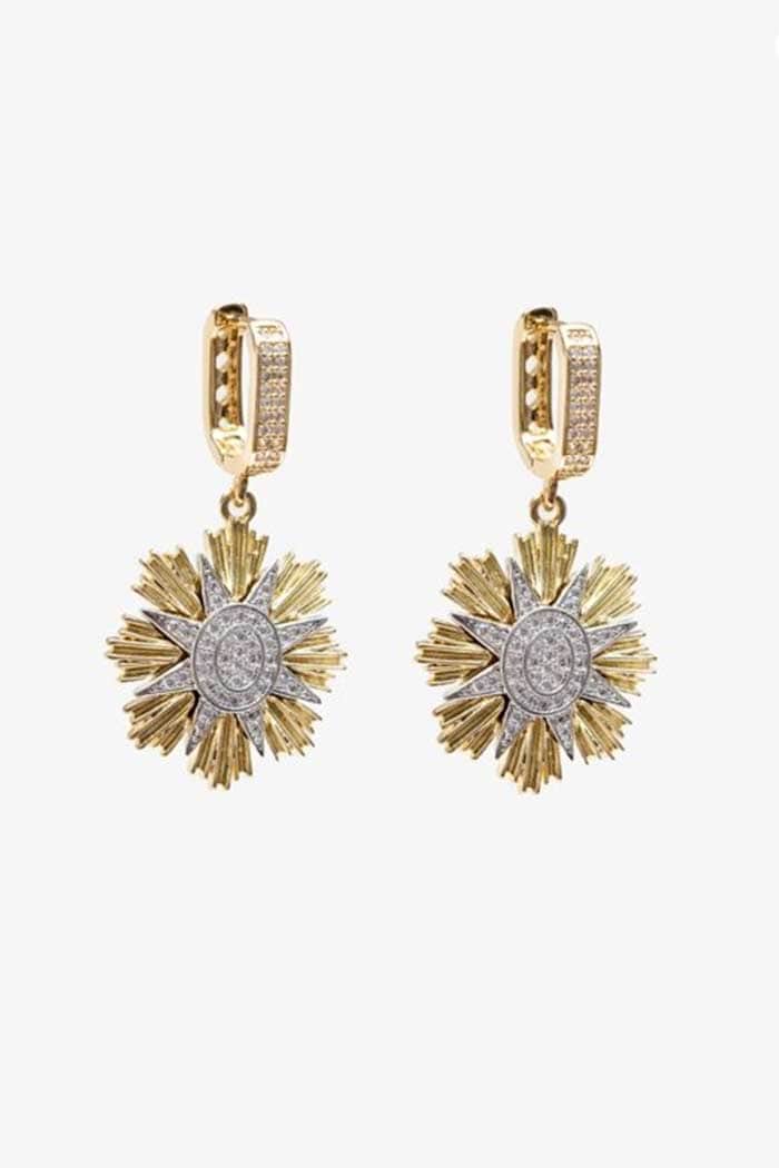 Antler Goddess Guard Earring Gold