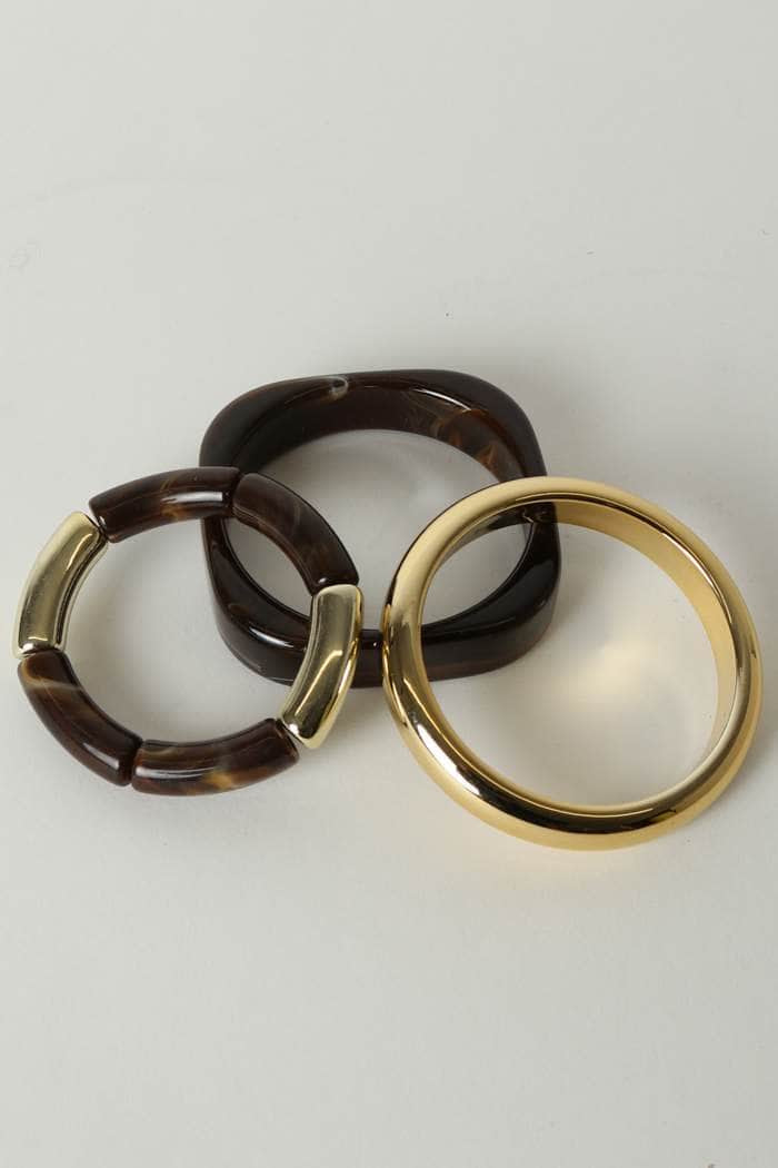 brown and gold bangles
