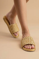 womens gold sandal