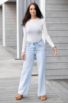  Light Blue Wide Leg Jean