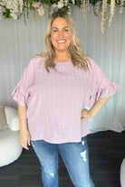 plus size blush top