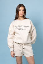 french printed sweater