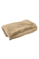 tan faux fur blanket
