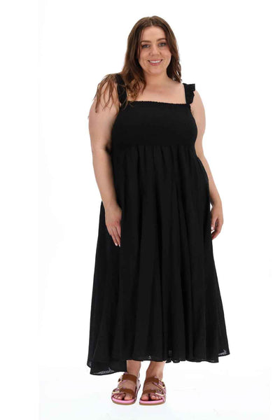 mandy midi dress Mandy Midi Black – Augustine