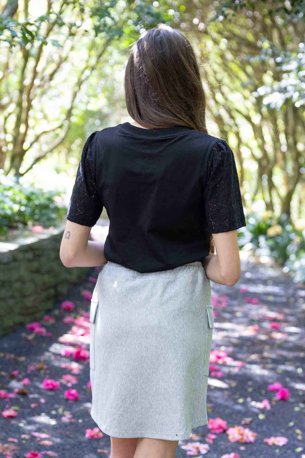 Nelly Mini Skirt Grey – Augustine