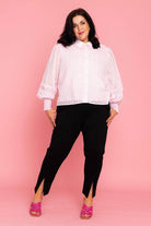 fitted black pants plus size