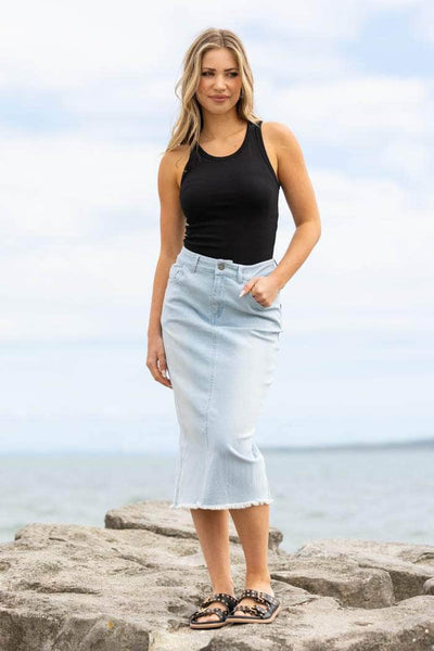 Quinn Denim Skirt – Augustine