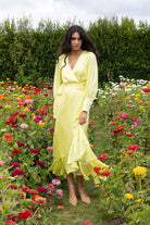 butter yellow maxi dress