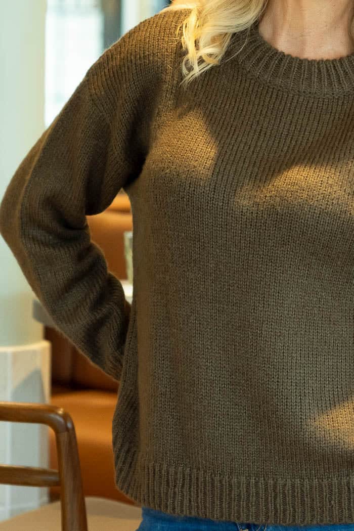 Aubery Knit Top Khaki 5