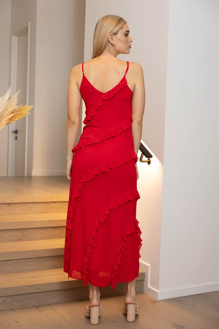 Becca Maxi Dress Red 3