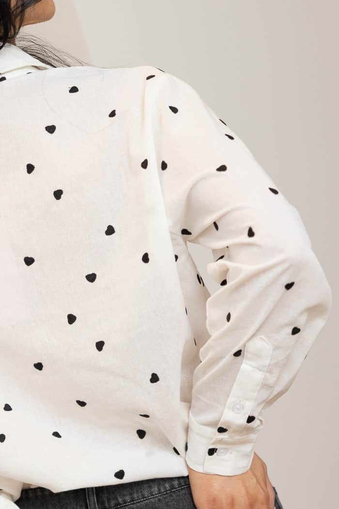 Heart Shirt Black White 4