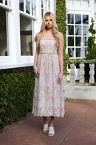 Floral maxi dress with diamantes