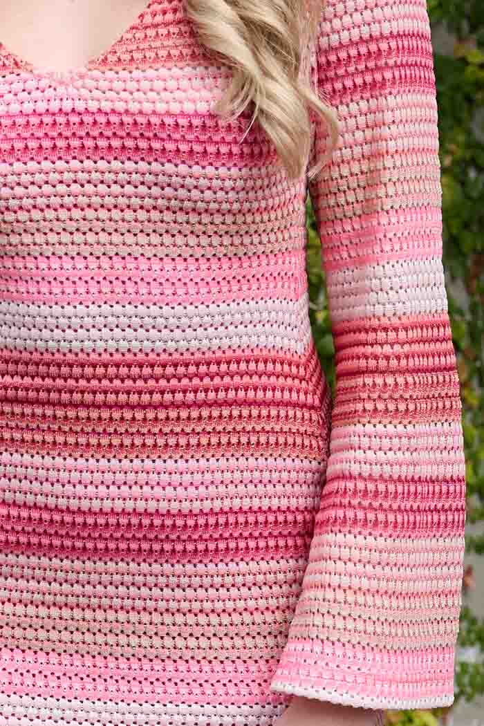 Jessie V Neck Maxi Knit Dress Stripe Pink Augustine Jessie V Neck Maxi Knit Dress Stripe Pink Augustine