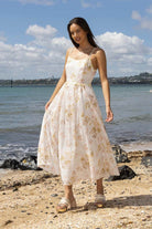 White embroidered dress