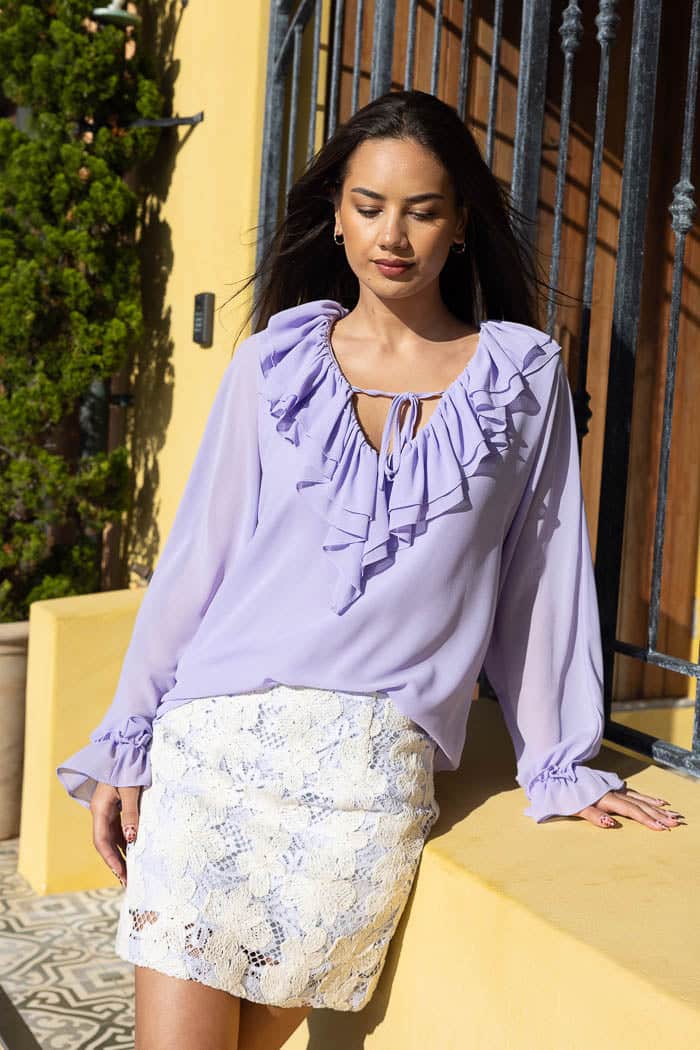 Louise Blouse Lilac – Augustine