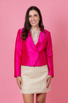 pink blazer jacket