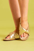gold knotted sandal