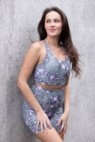 sports bra with stars