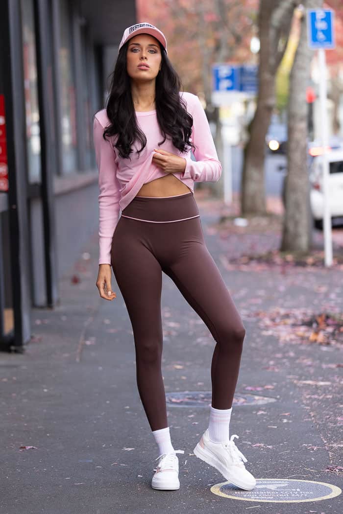 chocolate gym leggings
