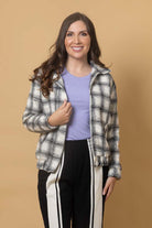 black tartan bomber jacket plus size