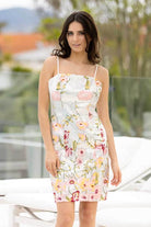 silver sequin mini dress